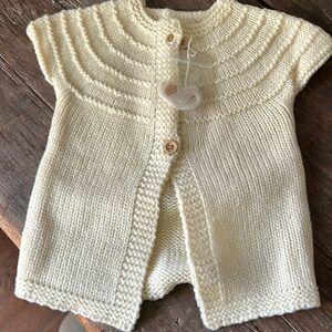 Rylee and cru NWT 12m soft 
Wool vest in natural